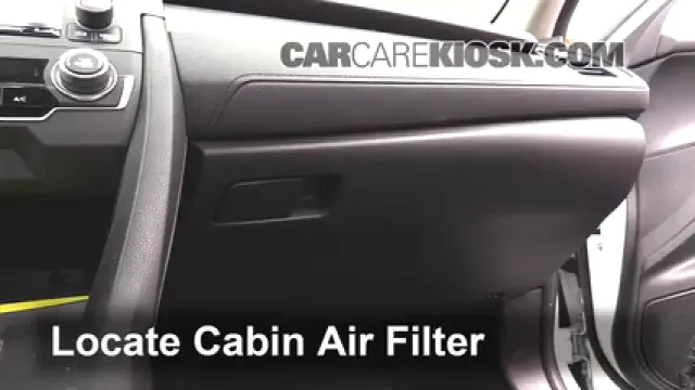 2016 Honda Civic LX 2.0L 4 Cyl. Sedan Filtre à air (intérieur) Changement